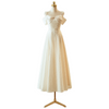 Plus Size White Off Shoulder Midi Dress