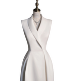 Plus Size White Semi Formal Dress