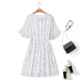 Plus Size White Stars Dress
