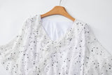 Serina Plus Size White Stars Dress