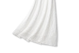Carla Plus Size White V Neck Dress