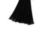 Plus Size Wrap Black Long Sleeve Maxi Dress