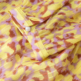 Plus Size Yellow Pussybow Dress