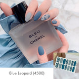 Blue Leopard Nail Wrap