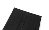 Olive Plus Size Black Pleated Skirt