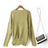 Hana Plus Size Patterned Knit V Neck Cardigan Jacket (Black, Blue, Green, Orange)