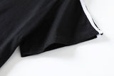 Tammy Plus Size Tracksuit Set: Knit Short Sleeve T Shirt Top and Capri Pants Set (Ready Stock XL - 1 Piece)