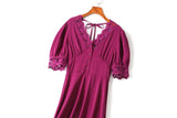 Camille Plus Size Vintage Lace Midi Dress