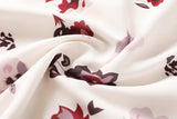 Elizabeth Plus Size White Floral Print V Neck Camisole Sleeveless Dress