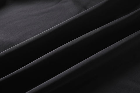 Ivana Velvet V Neck Bodycon Black Long Sleeve Dress