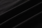Grace Plus Size Black Irregular Hem Short Sleeve Dress