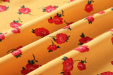 (2 Way Wear!) Gwen Plus Size Yellow Floral Corset Tie Off Shoulder Short Sleeve Dress