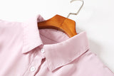 Esther Plus Size Polo Pleat Short Sleeve Shirt Dress (Blue, Pink)
