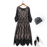 Azalea Plus Size Black Lace Cocktail Dress