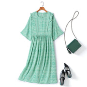Plus Size Boho Midi Dress