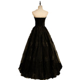 Plus Size Vintage Bustier Gown - Back