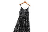Aari Plus Size Scribble Art Maxi Dress