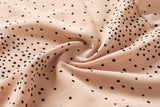 Hara Plus Size Polka Dots Square Neck Midi Dress (Brown, Black)