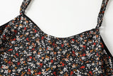 Avery Plus Size T Shirt and Black Floral Midi Dress Set