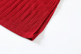 Yvette Plus Size Tunic Cardigan (Black, Red)