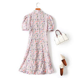 Ariella Plus Size Floral Vintage Wrap Trench Shirt Dress