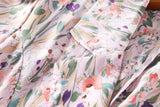 Ariella Plus Size Floral Vintage Wrap Trench Shirt Dress