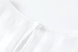 Zina Plus Size Monochrome Sleeveless Dress and Puff Sleeve Shirt Sleeve Blouse Set
