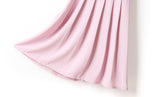Esther Plus Size Polo Pleat Short Sleeve Shirt Dress (Blue, Pink)