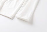Inez Plus Size Round Neck Elephant Sketch Long Sleeve T Shirt Top (White, Black, Khaki)