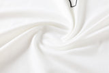 Inez Plus Size Round Neck Elephant Sketch Long Sleeve T Shirt Top (White, Black, Khaki)