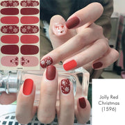 Jolly Red Christmas Nail Wrap