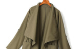 Rebecca Plus Size Trench Coat Jacket (Green, Pink, Beige, Black)