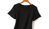 Grace Plus Size Black Irregular Hem Short Sleeve Dress