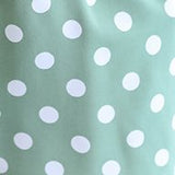 Iris Plus Size V Neck Wrap Neckline Polka Dots Short Sleeve Romper (Black, Green)