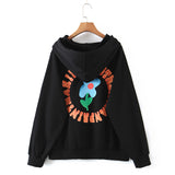 Plus Size Y2K Hoody Sweater - Back