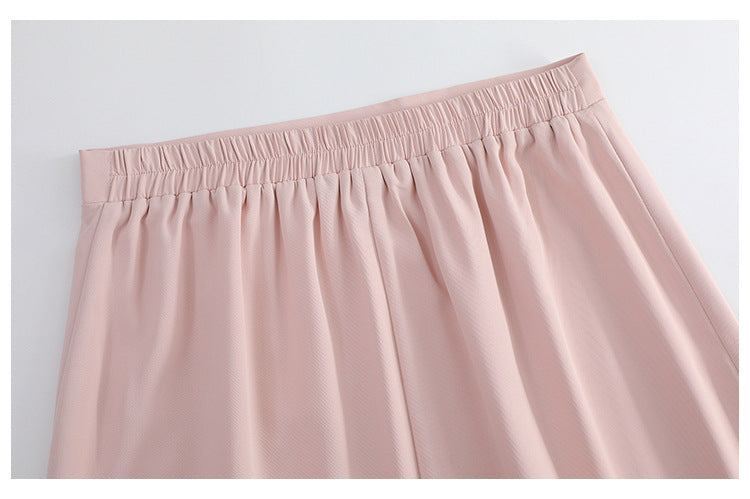 Plus Size A Line Skirt - Elastic Back Waist
