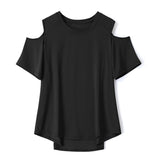 Irina Plus Size Dri Fit Off The Shoulder T Shirt Top