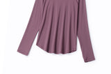 Plus Size Activewear Long Sleeve T Shirt