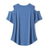 Irina Plus Size Dri Fit Off The Shoulder T Shirt Top