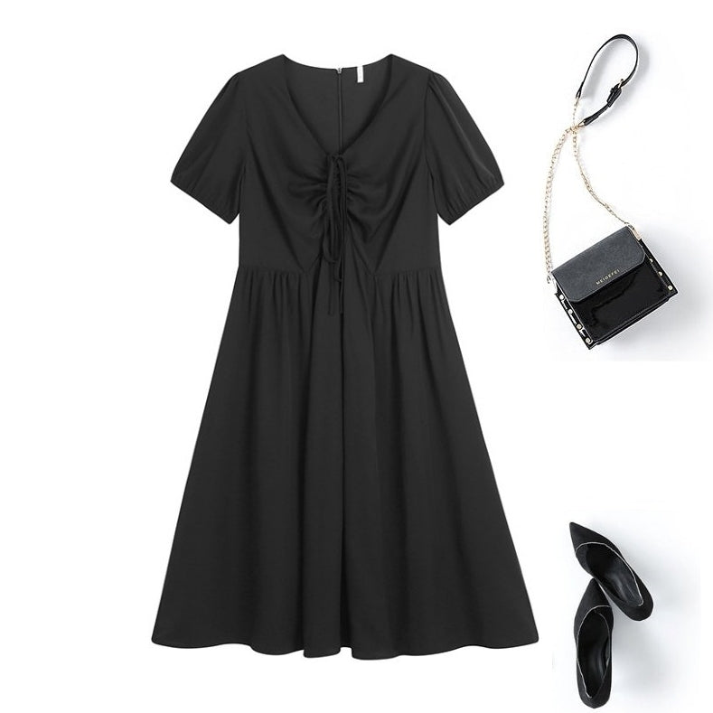 Plus Size Black A Line Dress