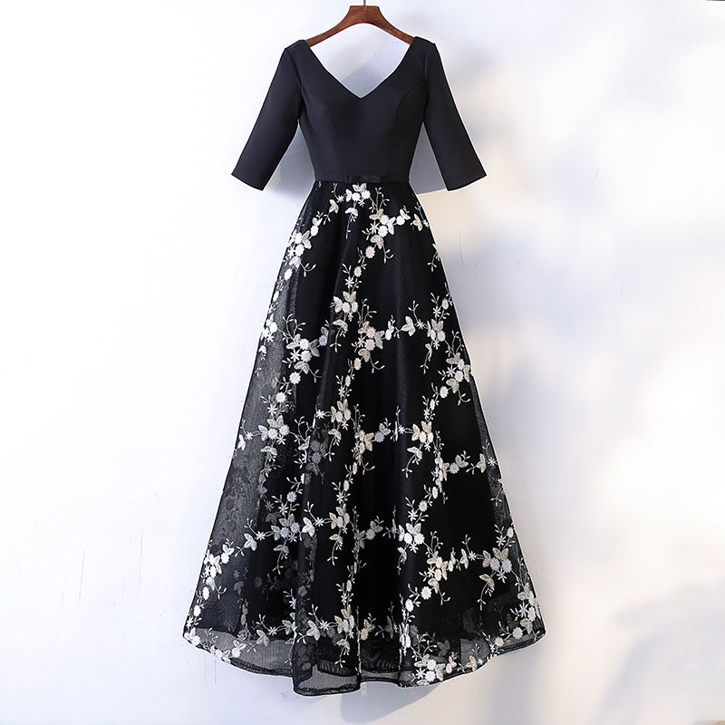 Plus Size Black A Line Gown– Hello Curve