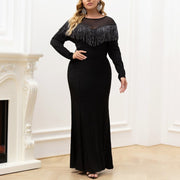 Plus Size Black Evening Dress