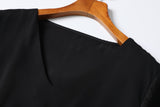 Plus Size Black Peplum Blouse