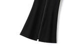 Etney Plus Size Black Polo T Shirt Dress