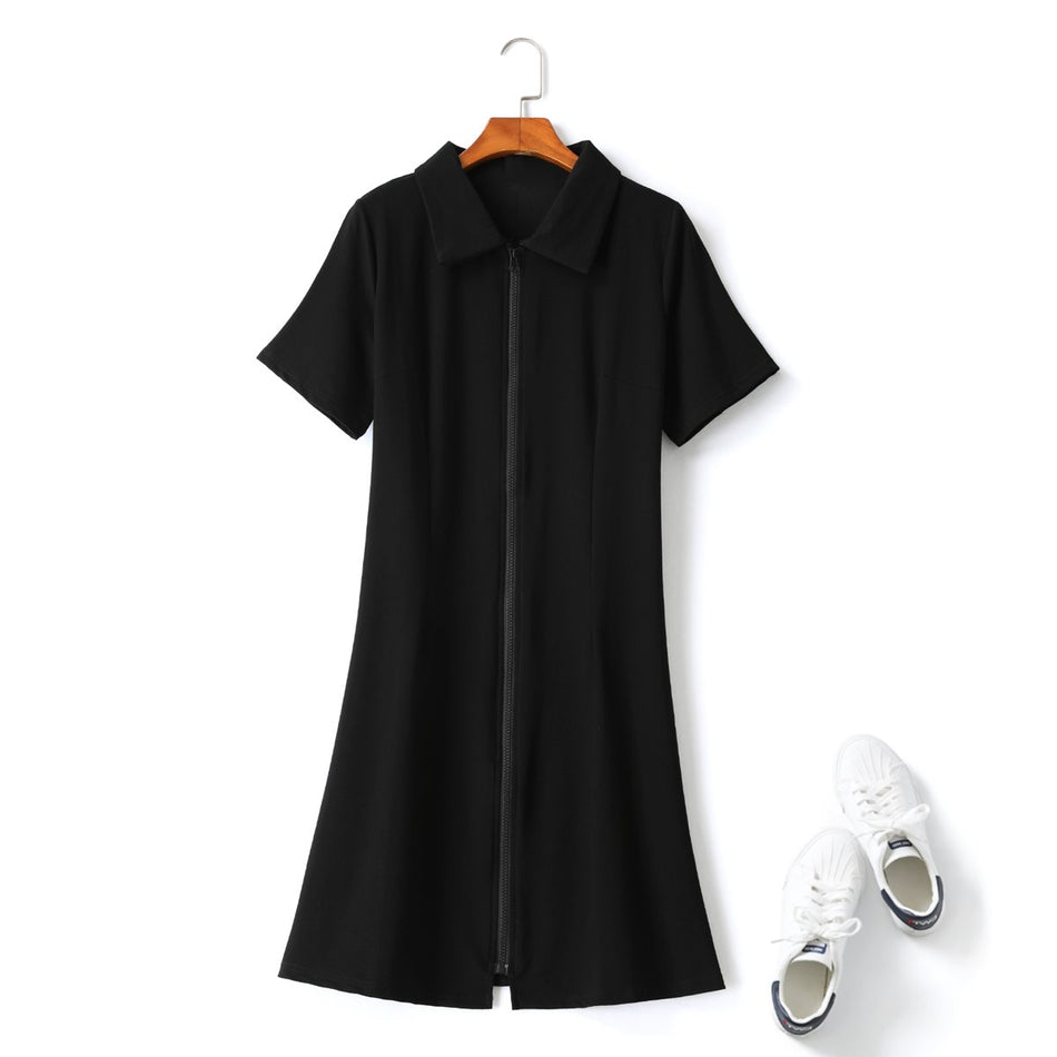 Etney Plus Size Black Polo T Shirt Dress– Hello Curve Etney Plus Size Black Polo T Shirt Dress– Hello Curve