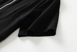 Etney Plus Size Black Polo T Shirt Dress