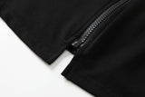 Etney Plus Size Black Polo T Shirt Dress