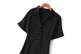 Nanette Plus Size Black Shirt Dress