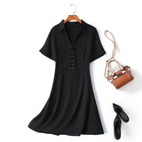 Plus Size Black Shirt Dress