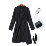 Plus Size Black Shirt Dress